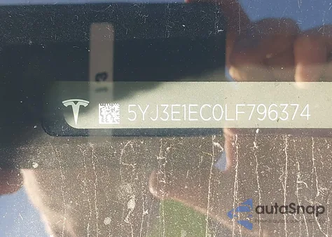 2020 Tesla Model 3 Performance Dual Motor All-Wheel Drive из США, поврежденный, VIN 5YJ3E1EC0LF796374